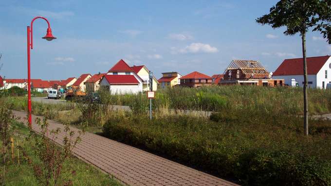 Wohnsiedlung Begrünung