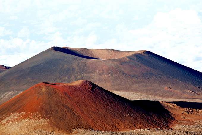 Aschekegel am Haleakala auf Maui, Hawaii