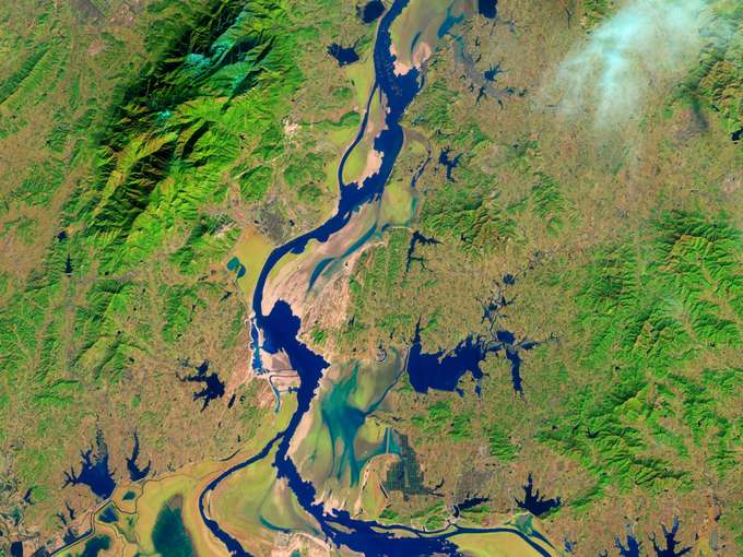 Satellitenbild Flussverlauf