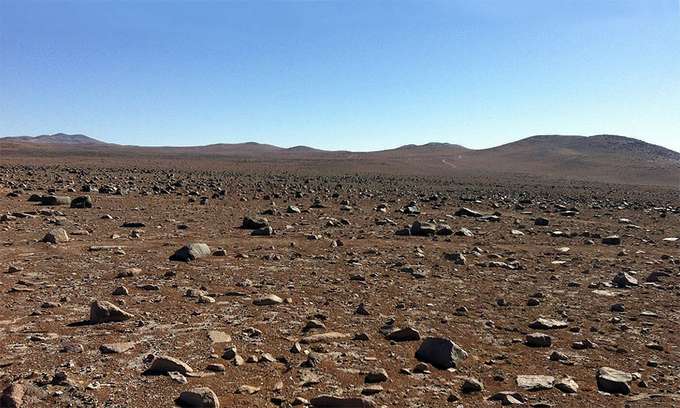 Blick in die Atacama-Wüste