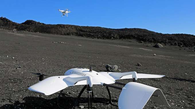 Hybrid-Drohne (Wingcopter) Drohnen im Feldeinsatz