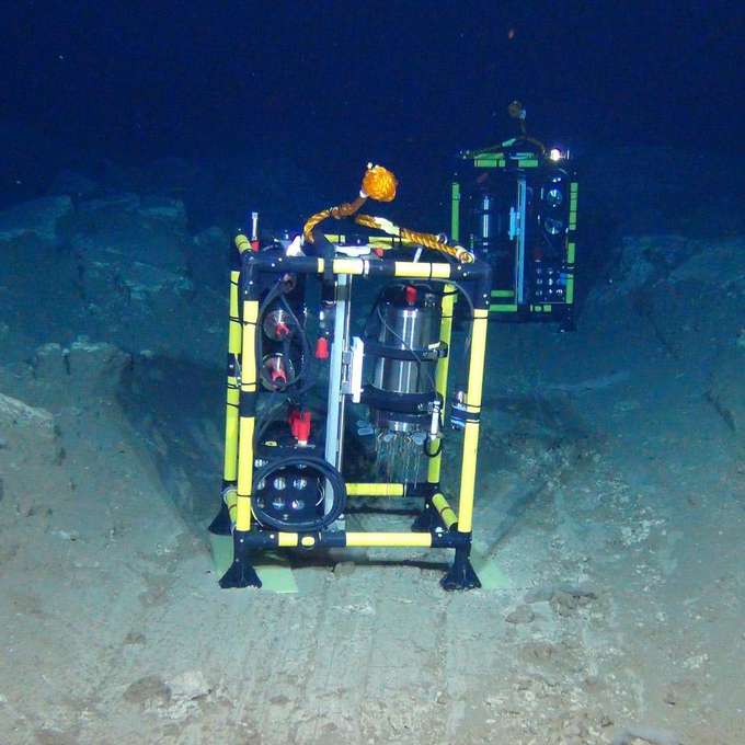 Rohstoffe in der Tiefsee - Unterwasser-Messgerät ROV des GEOMAR