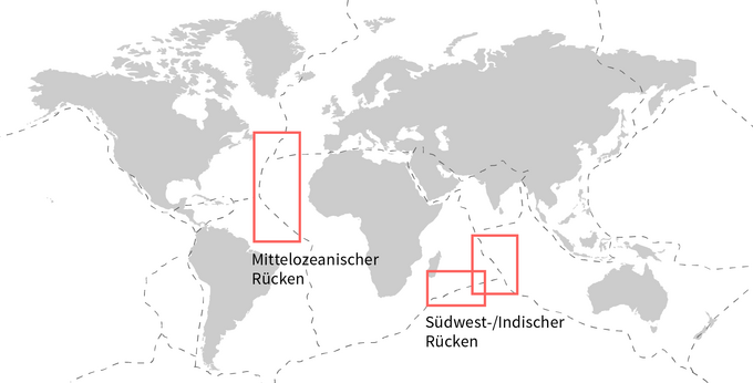Rohstoffe in der Tiefsee Weltkarte Massivsulfide Rohstoffe in der Tiefsee Weltkarte Massivsulfide