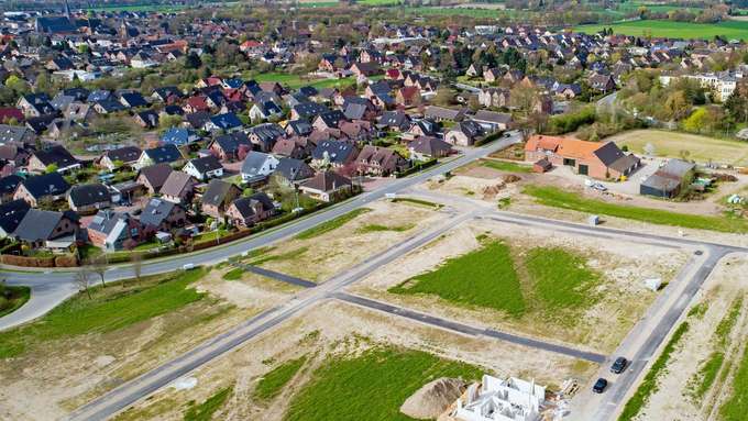 Luftaufnahme Neubaufläche