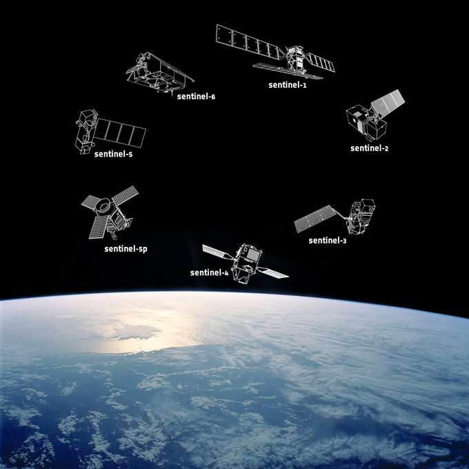 Sentinel-Satellitenfamilie des Copernicus-Programms